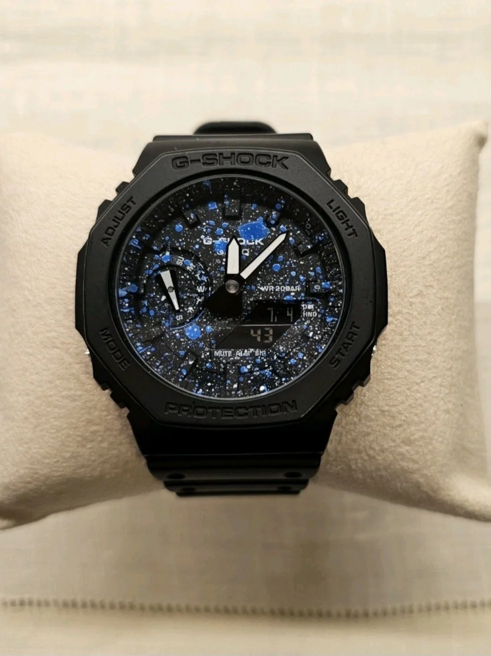 Custom Casio G-Shock GA-2100 Galaxy Painted CasiOak Watch